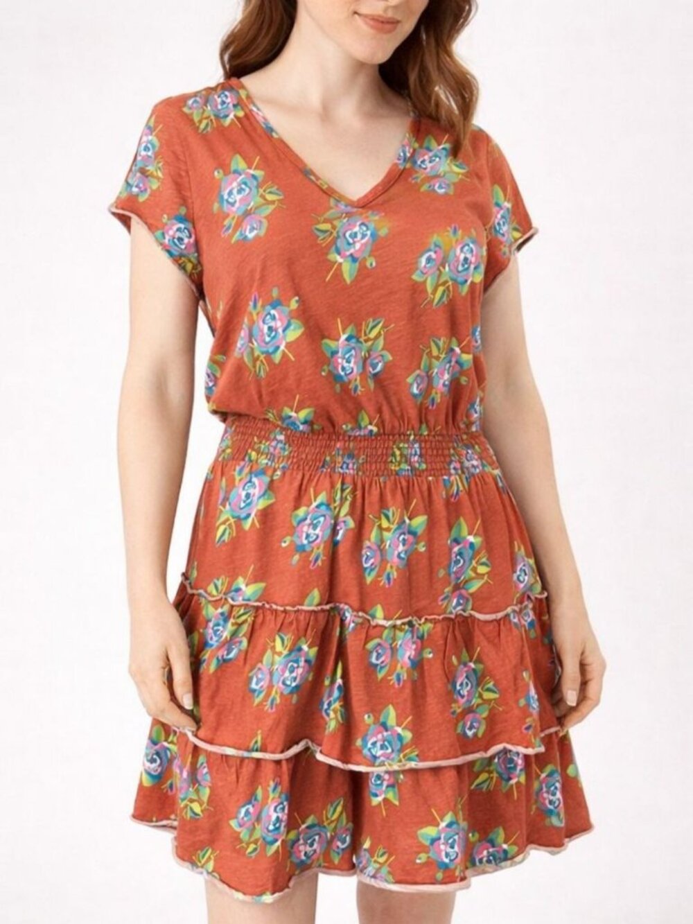 Matilda Jane Looks to Frill Dress Medium Brilliant Daydream Floral Tiered